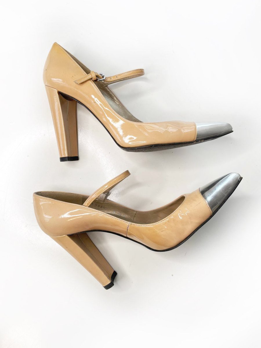 stuart weitzman capsize patent mary jane pumps - good market thrift store