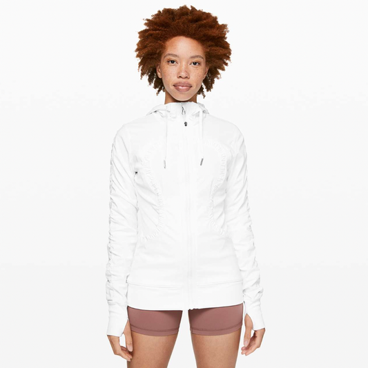 lululemon 2019 white studio jacket - size 6