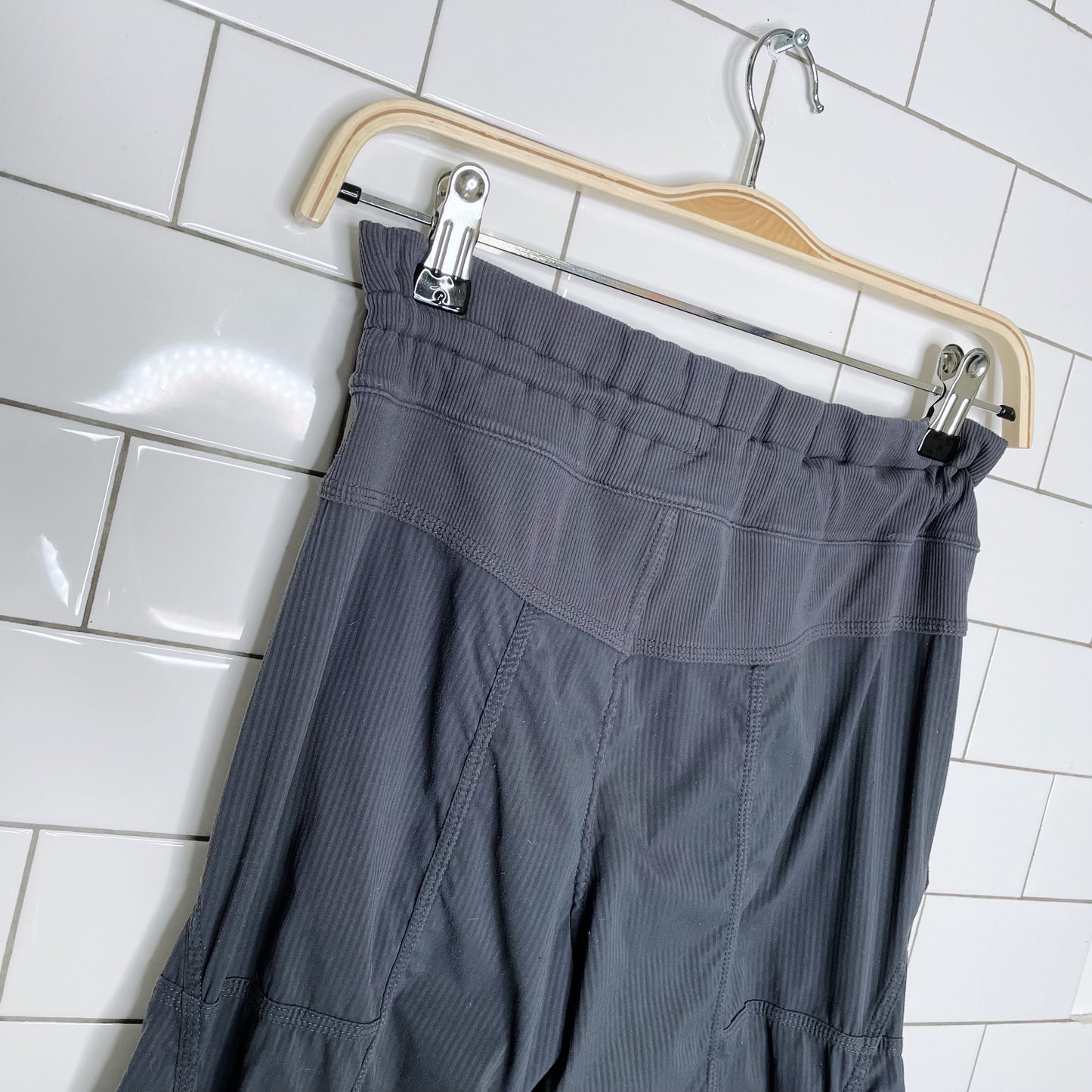 lululemon grey dance studio pants unlined - size 2