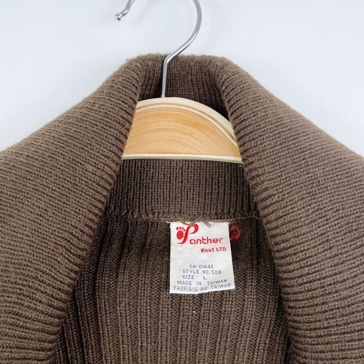 vintage 70s suede knit combo cardigan