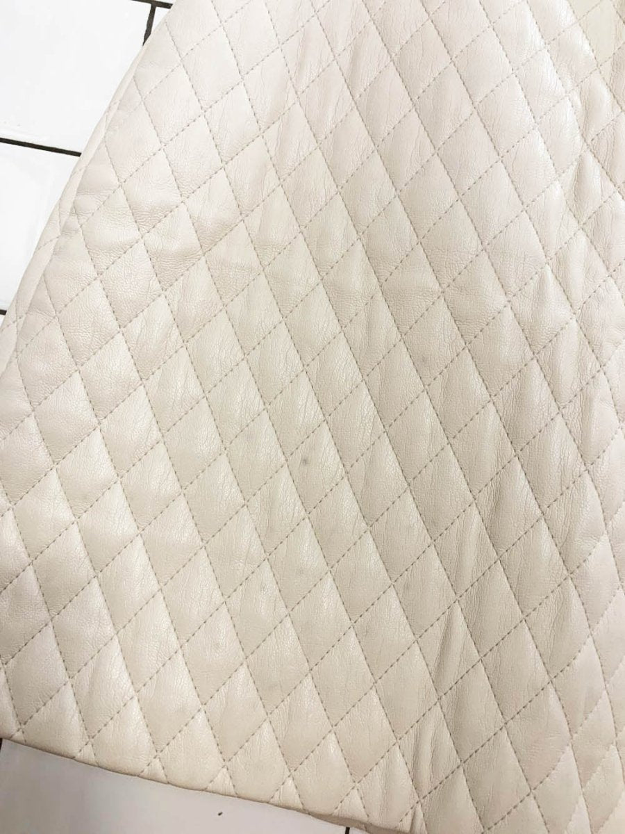 sunday best flynn quilted plush faux leather mini skirt | aritzia - good market thrift store