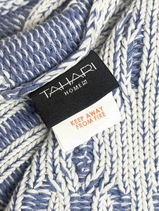 tahari home argyle knit throw blanket - good market thrift store