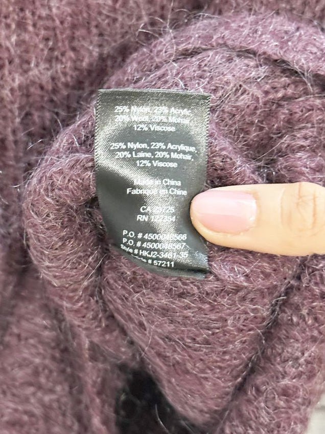 talula wool - mohair turtleneck knit sweater | aritzia - good market thrift store