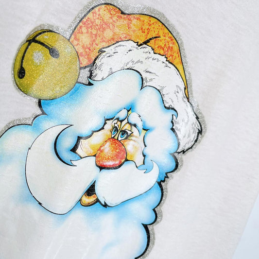 vintage 80s santa t-shirt dress