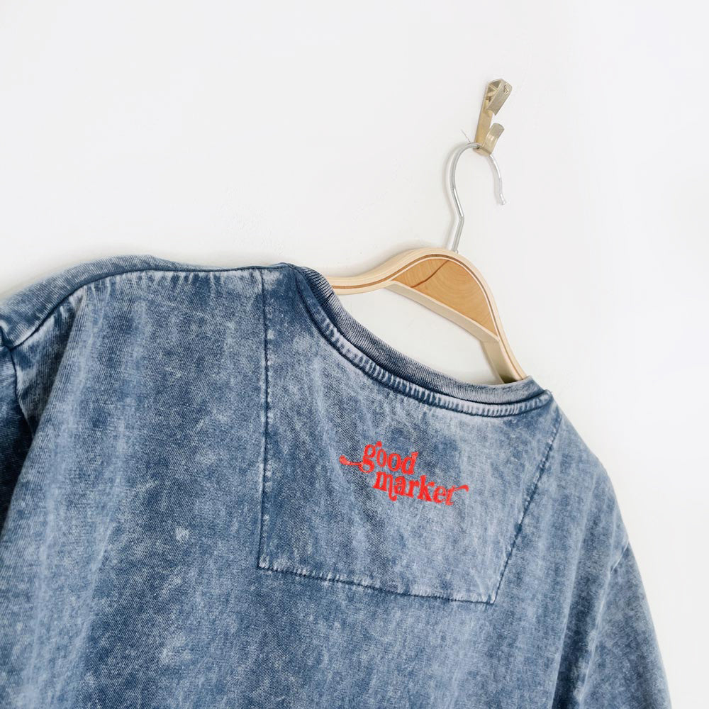 threadbare x earth activist acid wash pocket tee