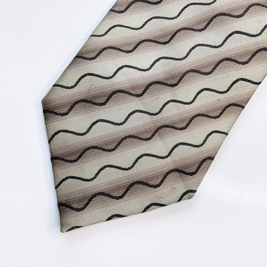 vintage giorgio armani wavy silk tie