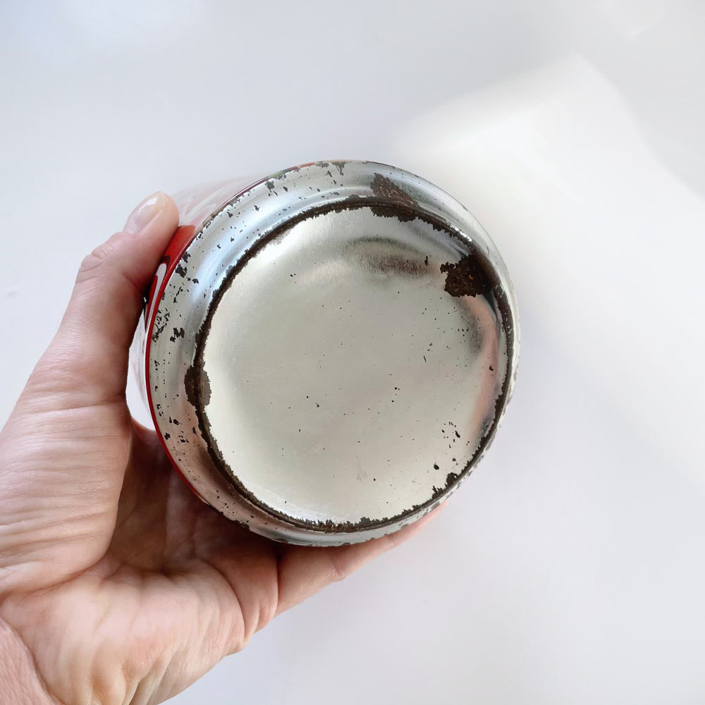 vintage coca cola christmas santa tin piggy bank