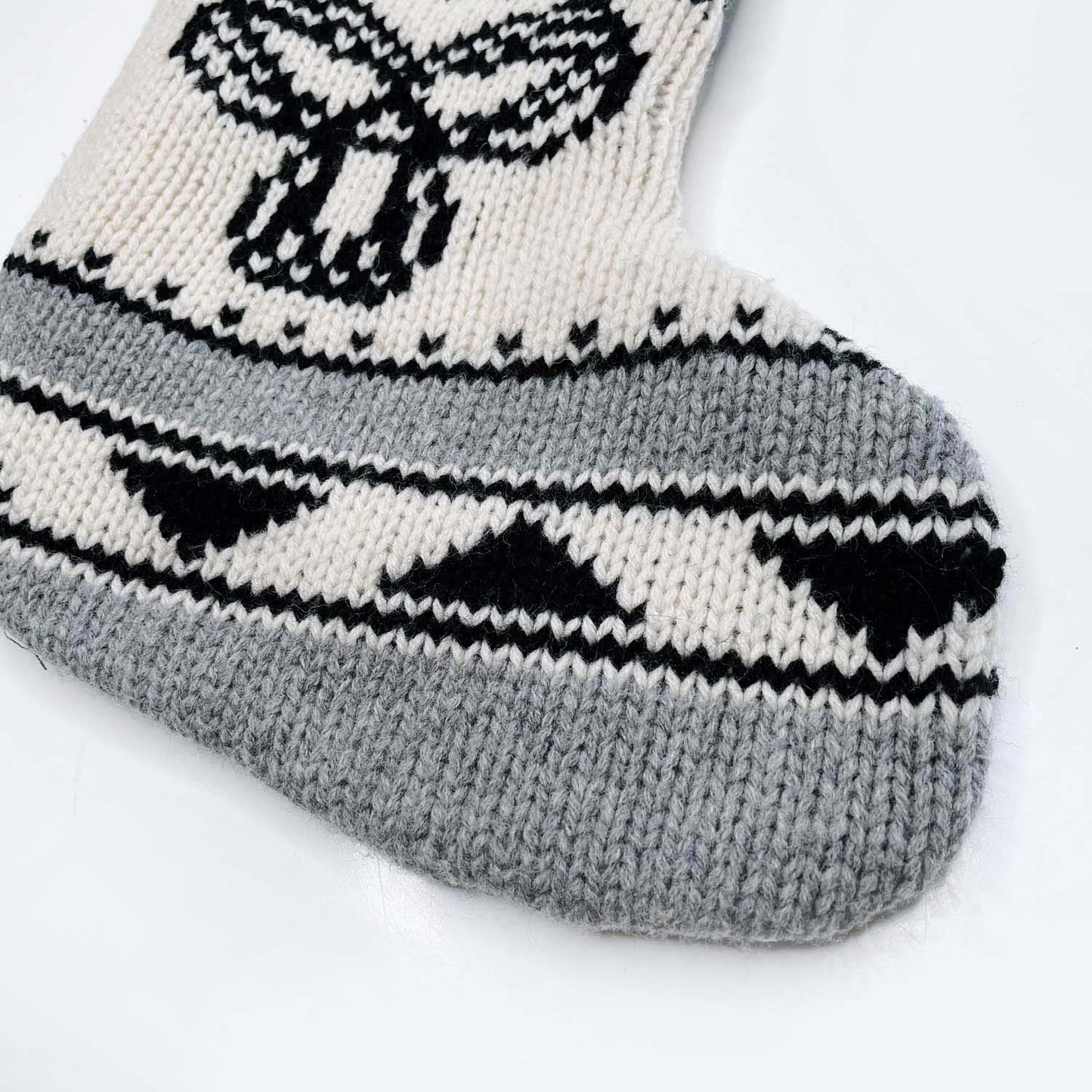 handmade tna sweater knit stocking