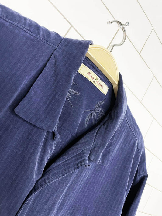 tommy bahama 100% silk textured resort shirt - good market thrift store