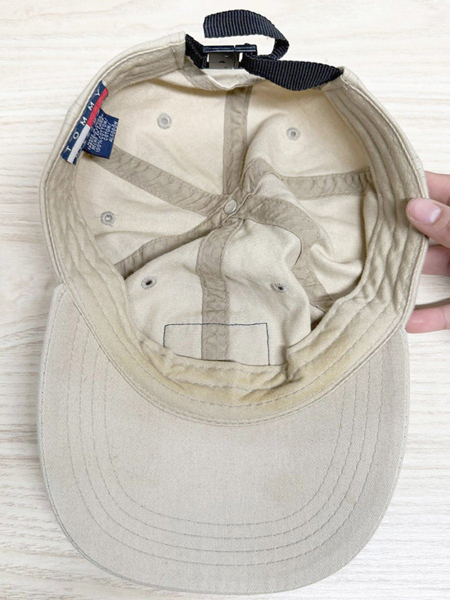 tommy hilfiger logo patch baseball cap - good market thrift store
