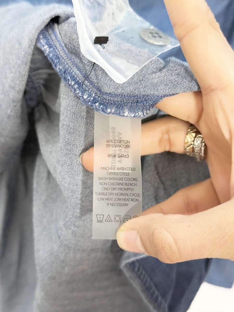 tommy hilfiger tiered full button denim mini dress - good market thrift store