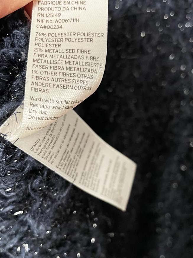 topshop metallic sparkle eyelash fuzzy knit cardigan - good market thrift store