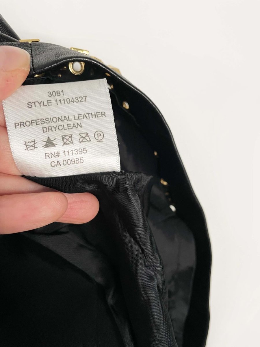 tory burch studded butter leather mini skirt | lambskin - good market thrift store