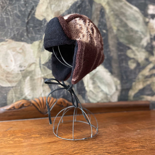 reworked fleece trapper hats - OS