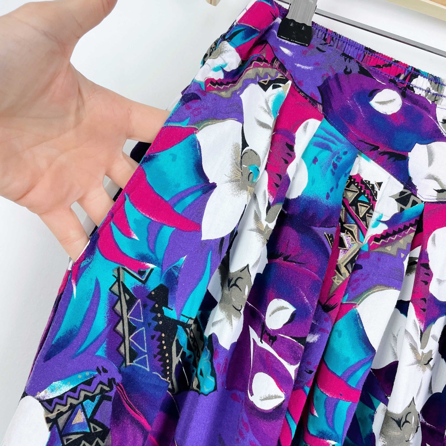 vintage initiatives hawaiian midi skirt