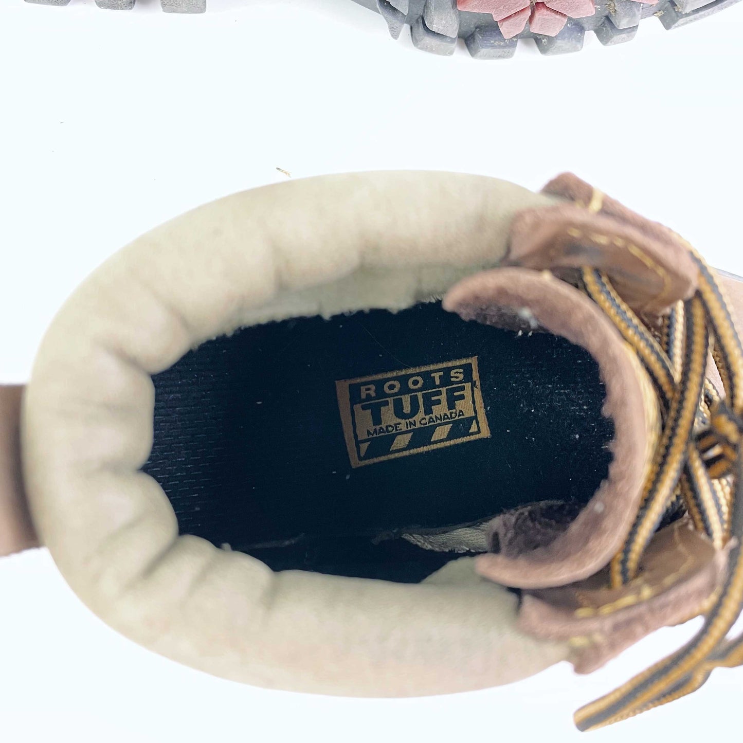 roots tuff leather hiking boots - size 5.5