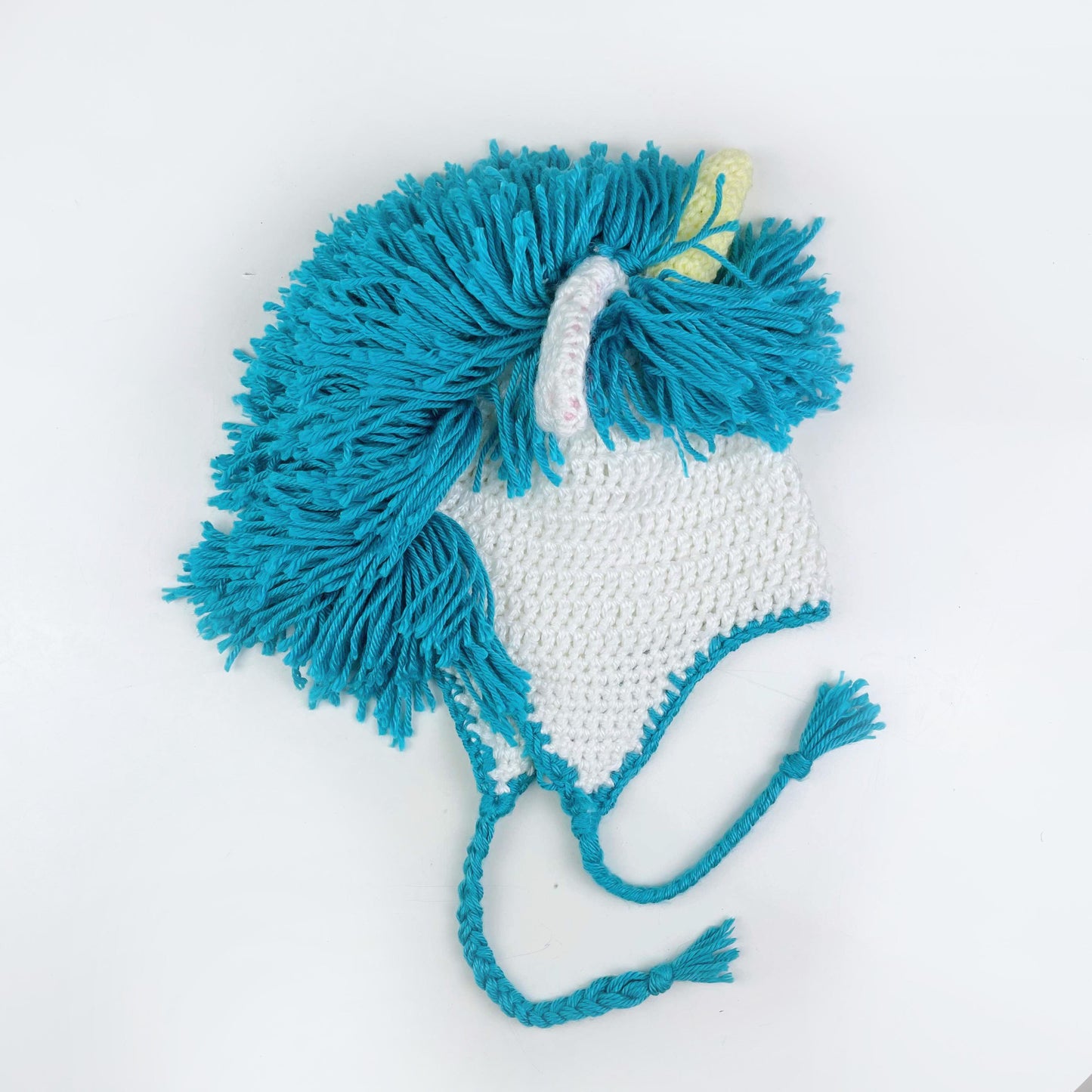 hand-knit unicorn hat - one size