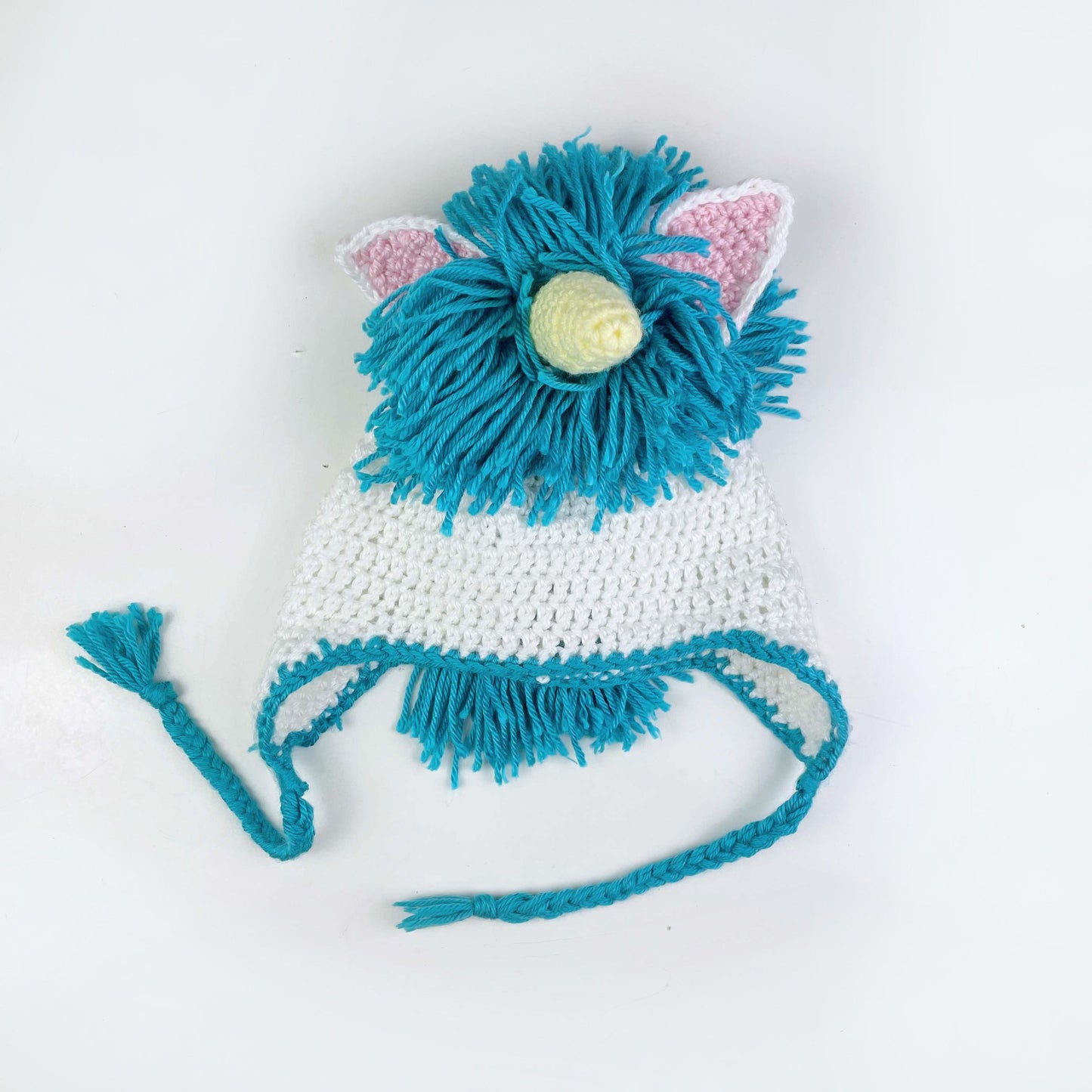 hand-knit unicorn hat - one size