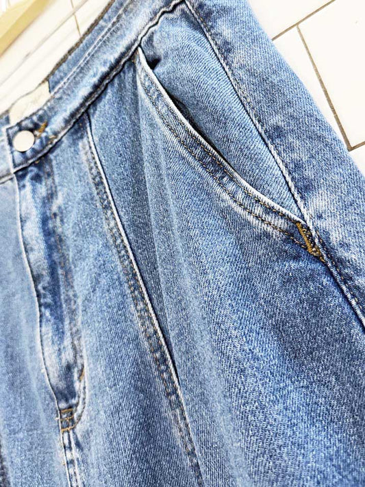 universal thread a - line full denim maxi skirt - good market thrift store