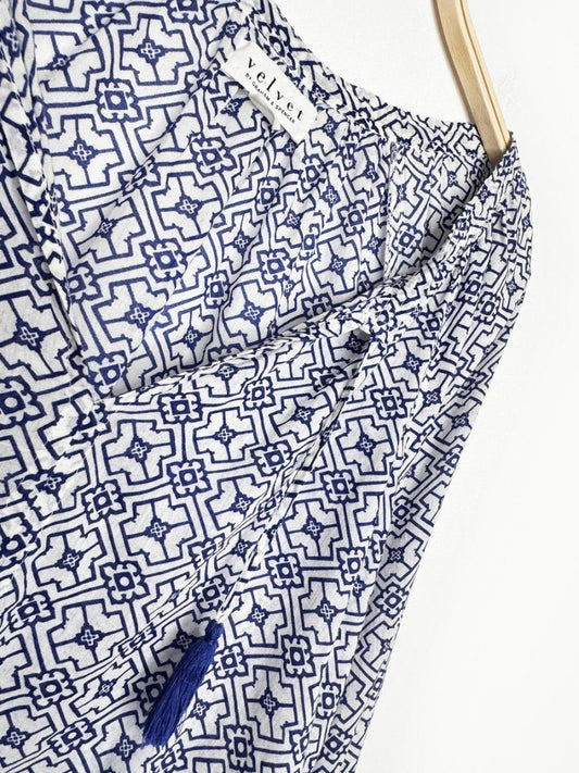 velvet by graham & spencer sicily boho tassel blouse | anthropologie - good market thrift store