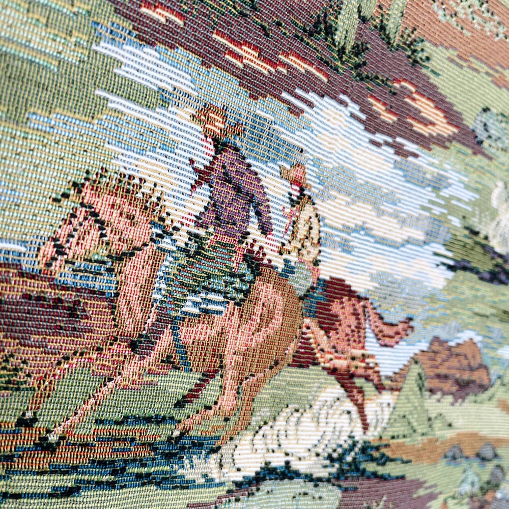 vintage skull concho woven outback tapestry vest