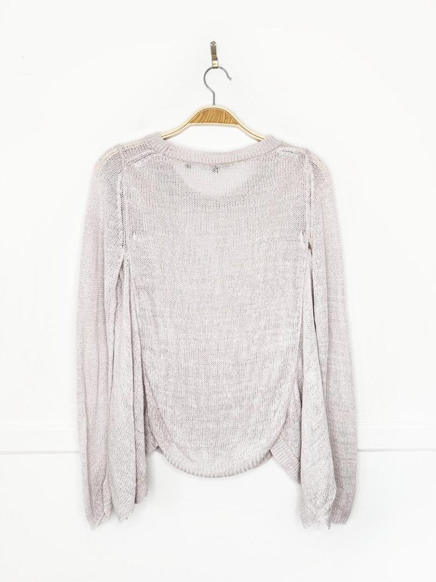 vince linen slub - knit summer sweater - good market thrift store