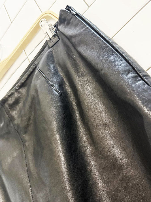 vintage 00s alfani soft leather mini skirt - good market thrift store