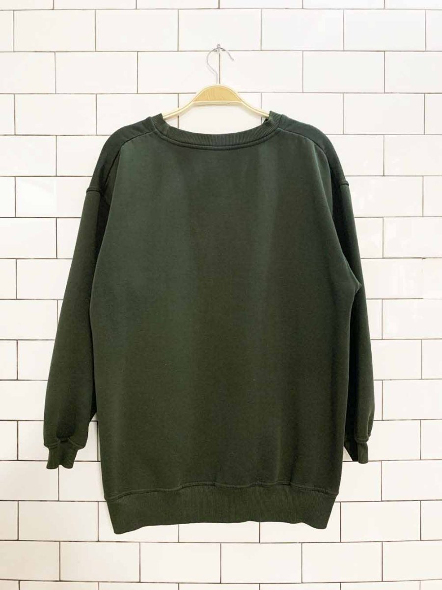 vintage 00s cherokee spell out cottage sweatshirt - good market thrift store