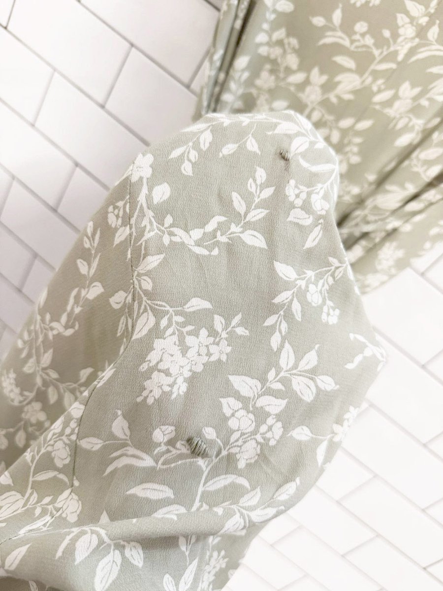 vintage 00s emma james minimal floral belted maxi dress | liz claiborne - good market thrift store