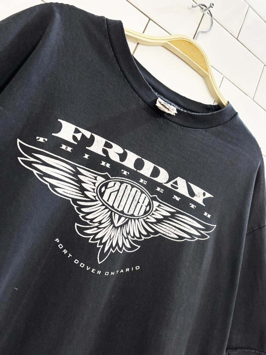 vintage 00s friday the thirteenth motorcycle tee - good market thrift store