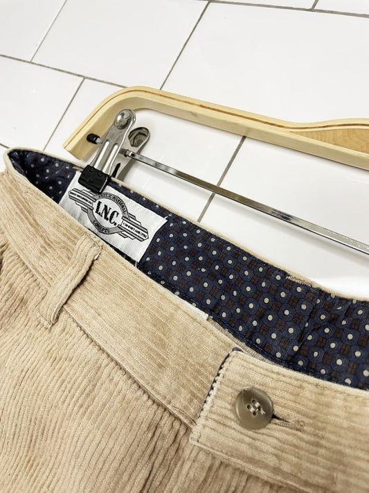 vintage 00s INC chunky cord pleated trouser - good market thrift store