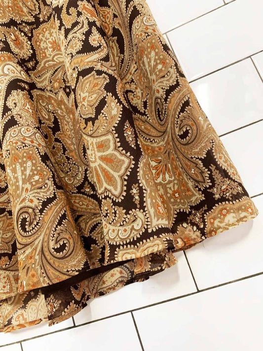 vintage 00s liz claiborne paisley a-line midi skirt | villager - good market thrift store
