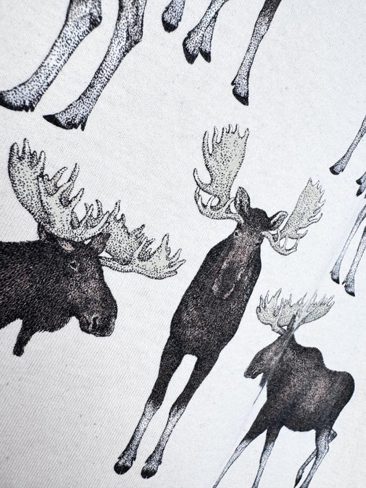 vintage 00s maine moose graphic tee | 1995 diana dee tyler print - good market thrift store