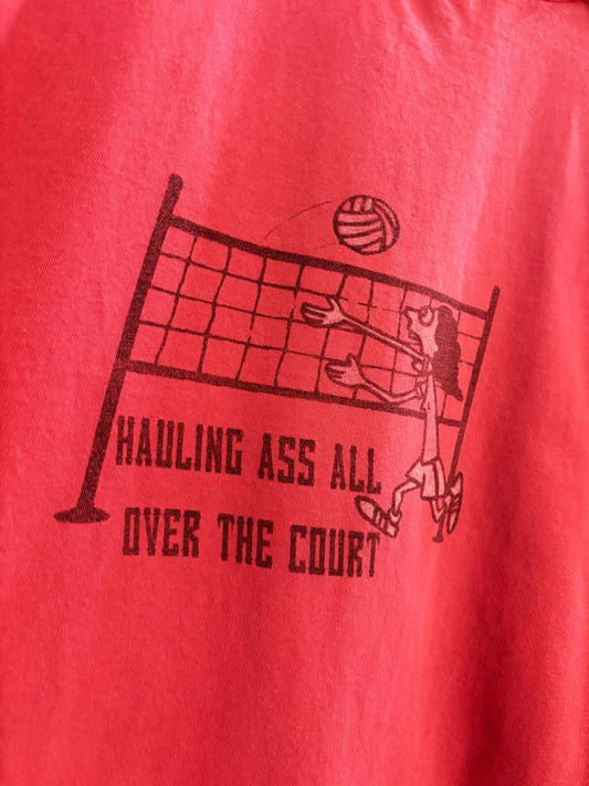 vintage 00s montrig freight hauling ass volleyball tee - good market thrift store