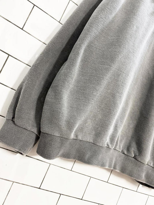 vintage 00s non fiction faded collared cottage sweatshirt - good market thrift store