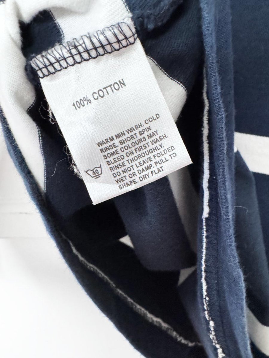 vintage 00s oxford university rugby striped long sleeve shirt | nuttals - good market thrift store