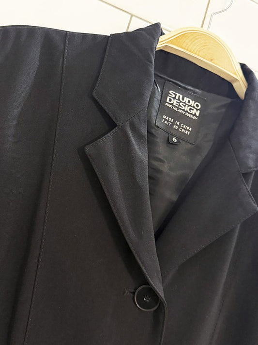 vintage 00s studio design long blazer jacket | hilary radley - good market thrift store