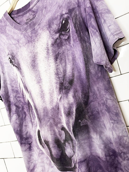 vintage 00s the mountain tie dye horse tee - good market thrift store