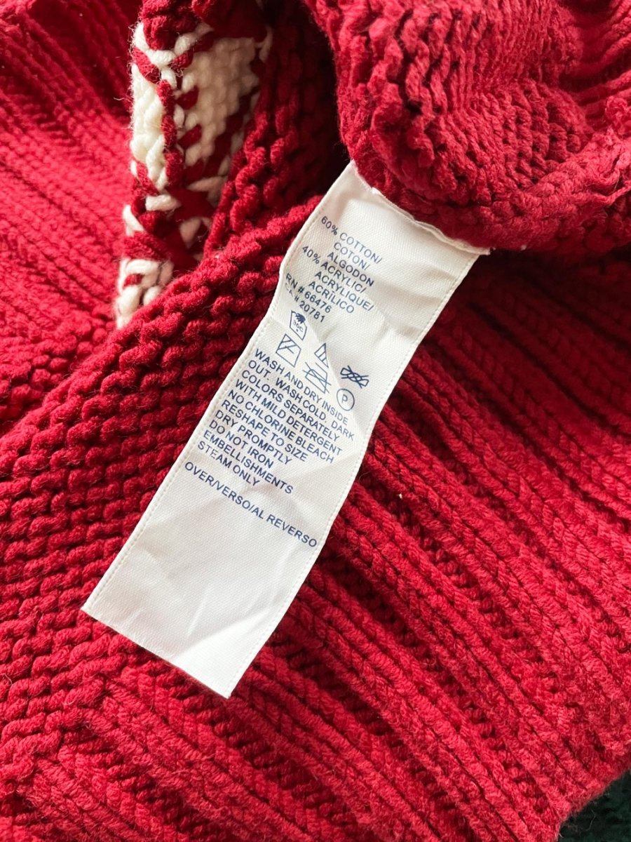 vintage 00s tommy hilfiger knit snowflake sweater vest - good market thrift store