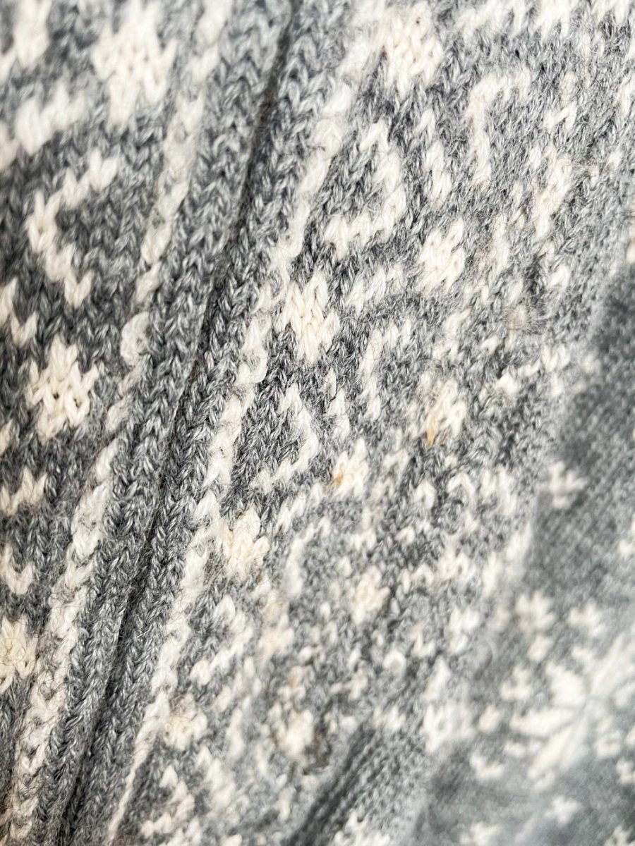 vintage 00s WE wool - blend nordic knit full zip cardigan | weekend edition - good market thrift store