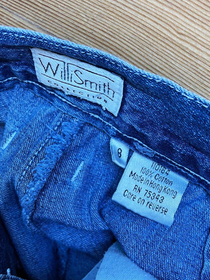vintage 00s willi smith denim wrap skort - good market thrift store