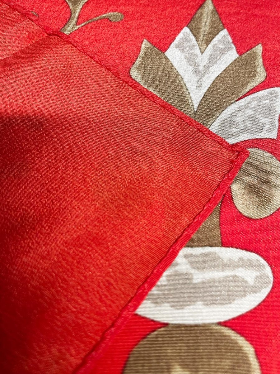 vintage 100% silk xl scarf - good market thrift store