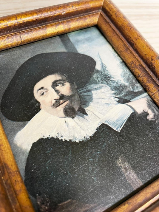vintage 1626 Portrait of Isaak Massa framed print | Frans Hals - good market thrift store