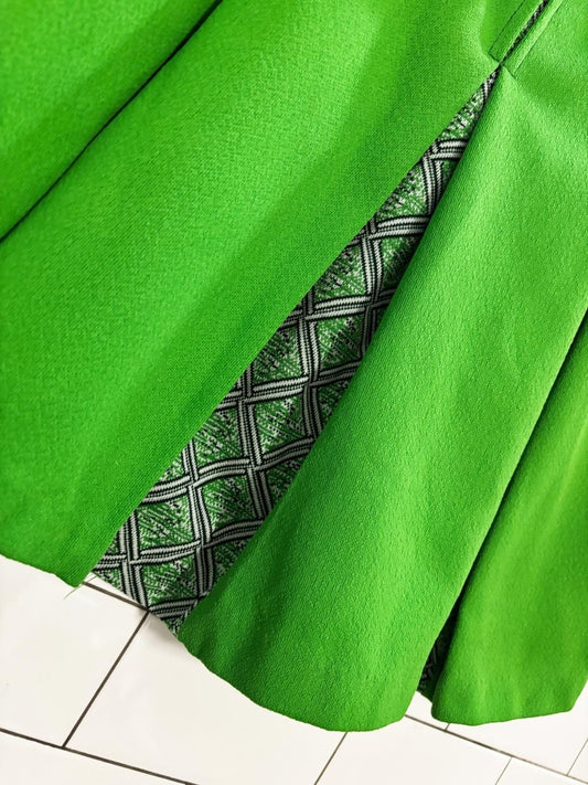 vintage 60s big pleat detail tennis mini skirt - good market thrift store