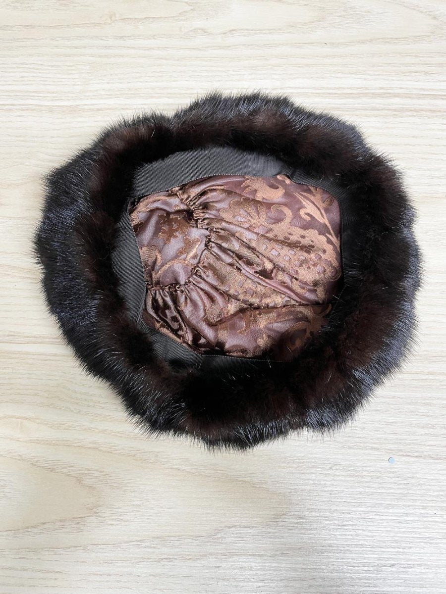 vintage 60s mink fur beret - good market thrift store