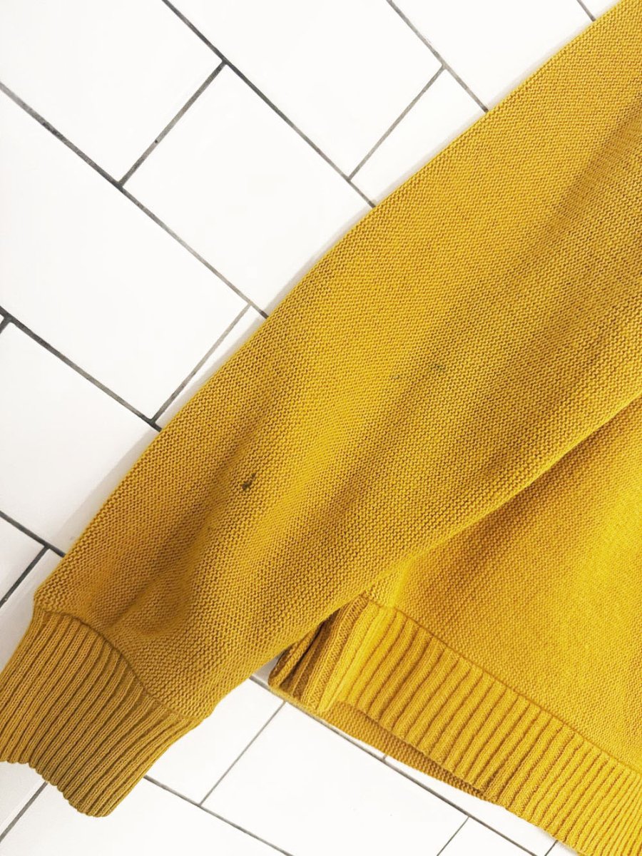 vintage 60's wool full button knit cardigan - good market thrift store