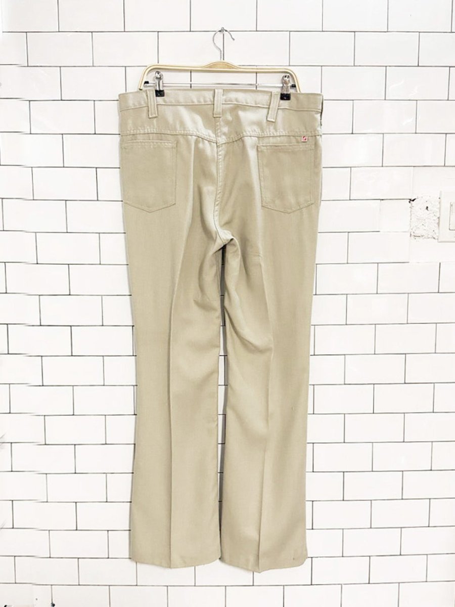 vintage 70s gwg pressed canvas bootcut pants | made in Canada - good market thrift store