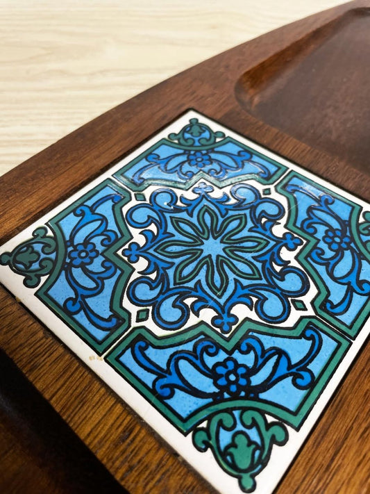 vintage 70s imperial cheeseboard charcuterie hardwood tray | made in Japan - good market thrift store