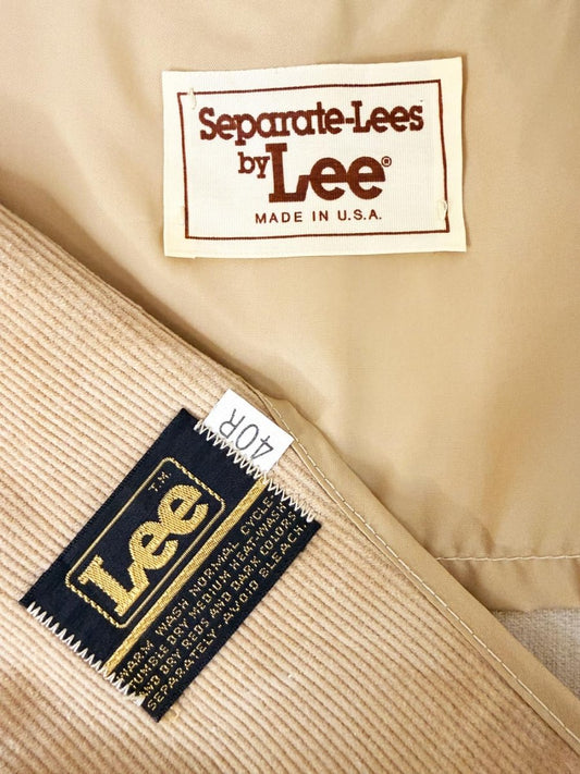 vintage 70s lee corduroy vest | made in USA - good market thrift store