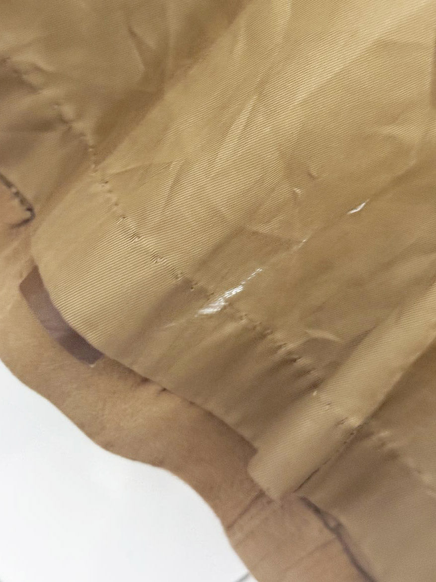 vintage 70s new england lamb suede + leather trim jacket | made in USA - good market thrift store